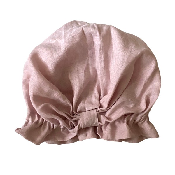 Soft Linen Sleeping Bonnet