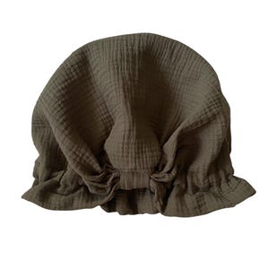 Soft Cotton Muslin Sleep Cap: Hair Care Bonnet