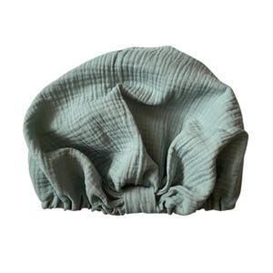 Soft Cotton Muslin Sleep Bonnet: Hair Care Sleep Cap