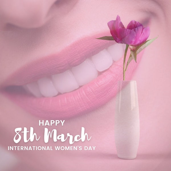 8 March, international women's Day, logo, store, brochures, Instagram story original, label, made with love