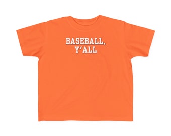 Baseball pour tout-petit, t-shirt Y'all à lettres majuscules