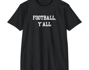 Y＆Y L/S FOOTBALL SHIRTS XL Football Y'all Unisex Jersey T-shirt- Football Fan, Sports Tee