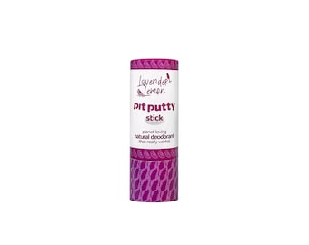 11g Mini Pit Putty Natural Deodorant Stick - Lavender and Lemon - 100% Natural Ingredients, Vegan, Organic, Plastic Free