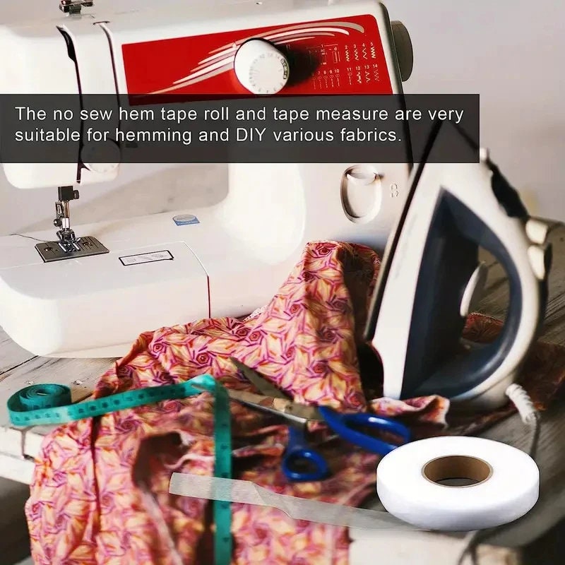 Nastro Per Orlo Stirabile Extra Largo - 70 Iarde, 60 Mm, Per Jeans E Tendine - Foto 7