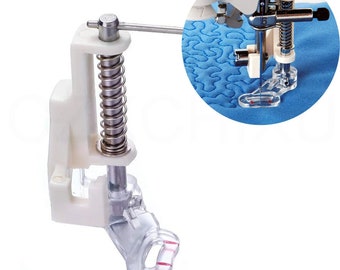 Quilting Foot Sewing Machine Parts, Clear Plastic + Metal, Low Shank, Darning Embroidery Accessories,  Free Motion Feet, Crafts Making Tools