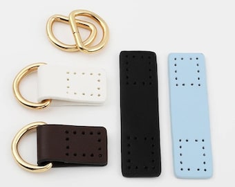 Correas con hebilla para bolso con anilla en D, 2 unidades, piel sintética, presillas para bolsos de hombro, accesorios de repuesto para bolsos de mujer.
