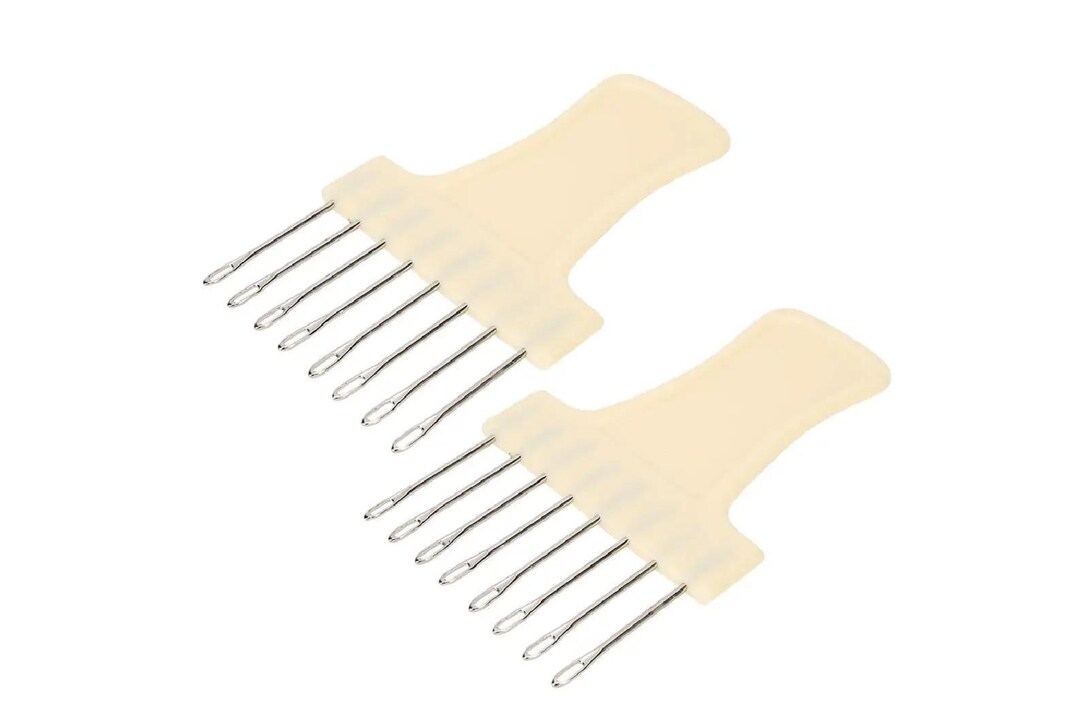 8-needle Knitting Machine Transfer Comb, 2pcs, Plastic + Metal, Weaving ...