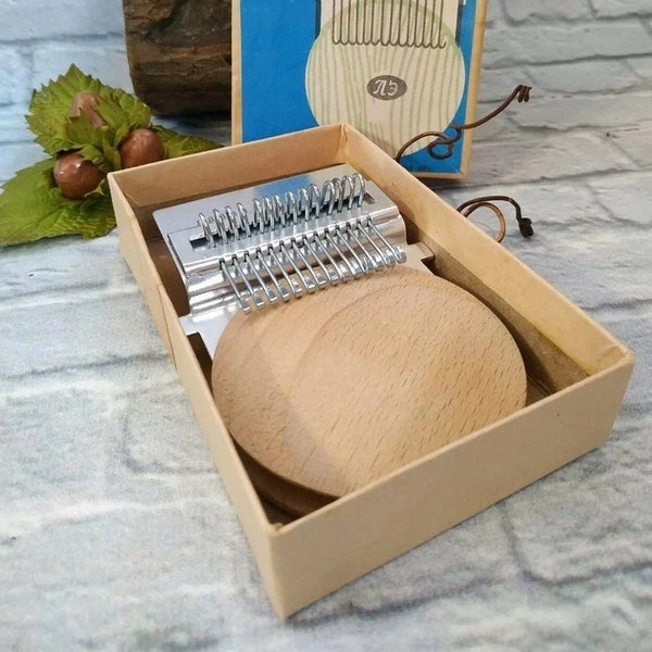 Darning Small Loom Mender, 10/14/28/42 Hooks, Wooden Disc + Metal, Hand Tapestry,  Weaving Frame, DIY Tread Yarn Crafting Sewing Accessories