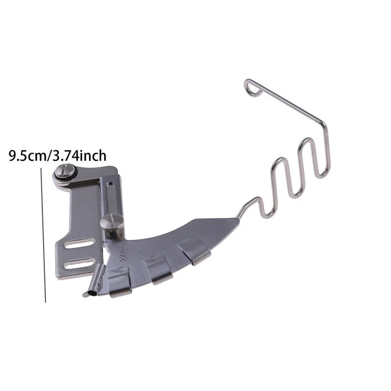 YEQIN 4-in-1 Piping Folder Binder Cording Binder, Double Fold Right Angle Bias Binder Set Fits Single Needle Lockstitch Sewing Machine (22MM