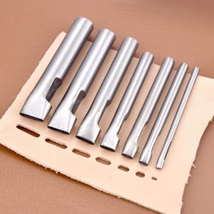 レザーオーバルホールパンチ、#45スチール、各種サイズ、クラフト用中空パンチャー、レザークラフトベルトバッグウォレット製作アクセサリー、DIYパンチングツール