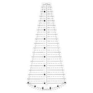 Quilting Template, Transparent Acrylic, Dresden Plate, Petal Shape Ruler, DIY Fabric Quilt Cutting Patterns, Sewing Accessories, Craft Tools