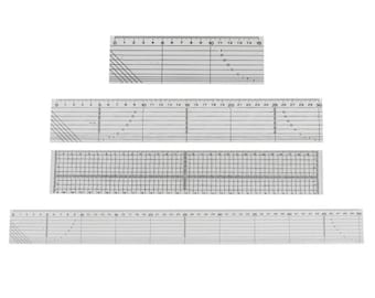Sewing Patchwork Ruler, Clear Acrylic Plastic, Flexible Soft Quilting Tools, Seam Allowance Measurement, Fabric Cutting, DIY Measuring Guide