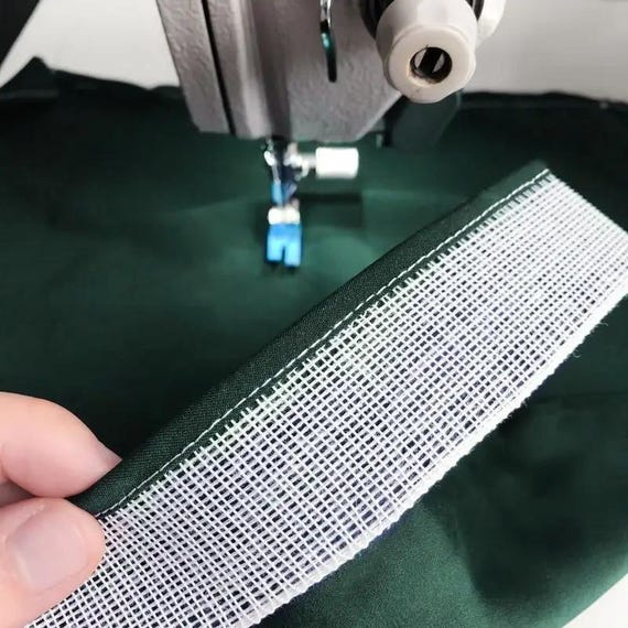 Fishbone Hem Tape, Polyester, Various Sizes, Crinoline Braid Roll, Hemming Trim, Crimping Lining, Skirt Wedding Dress DIY Clothing Accessory