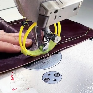 Sewing Machine Parts, 1/2Pcs, Nylon Double Ring Foot, Leather PVC Heavy Fabric Presser Feet, Industrial Needle Accessories, DIY Crafting Kit image 1