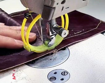 Sewing Machine Parts, 1/2Pcs, Nylon Double Ring Foot, Leather PVC Heavy Fabric Presser Feet, Industrial Needle Accessories, DIY Crafting Kit