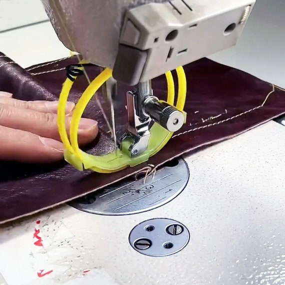 Sewing Machine Parts, 1/2Pcs, Nylon Double Ring Foot, Leather PVC Heavy Fabric Presser Feet, Industrial Needle Accessories, DIY Crafting Kit