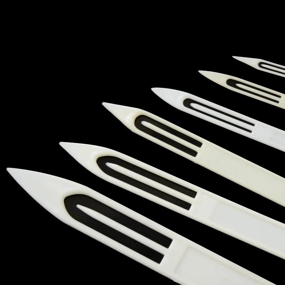 10 pezzi rete da pesca, riparazione aghi, rete, in plastica, rammendo tessura  18
