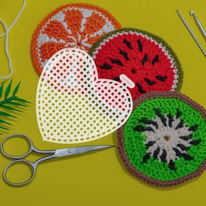 25-teilige Mesh-Leinwand-Blätter, Kunststoff, leere Gitterformen, Nähzubehör, DIY-Stricken, Stickerei, Kreuzstich, Garnmuster, Kunstprojekte