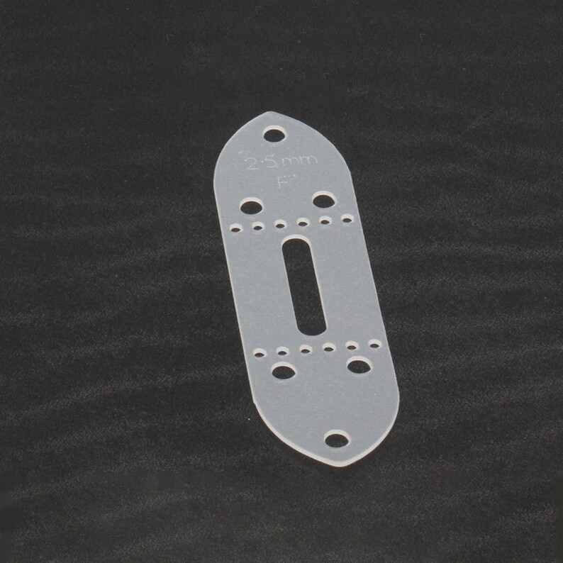 Leather Belt Punch Hole Template, 6pcs, PVC Plastic, Various Sizes ...
