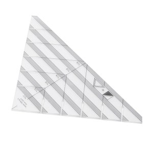 Righello per tubi a strisce, acrilico trasparente, scala di posizionamento triangolare, disegni per trapunte di buona tenacità, accessori per cucire, modelli per quilting a maglia