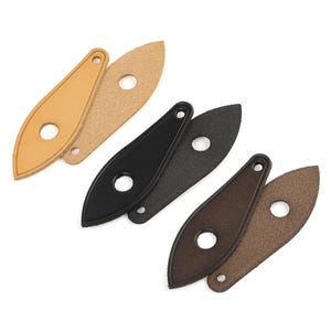 Ritssluiting vervangen, 2 stuks, echt leer, verschillende kleuren, ritstrekkerlipjes, Nano Speedy-tas, bagagerugzakjack naaiaccessoires