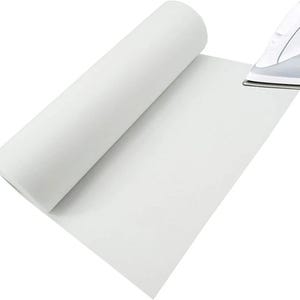 Iron-On Interfacing Fabric, 5 Yards Roll, Fusible Resin Lining, Garment Clothing Bag Patchwork Backing, DIY Sewing Craft Stabilizer Material