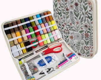 Sewing Kit, Complete Accessory Set, DIY Multi-Functional Toolkit, Household Portable Travel Compact Quilting Kit, Stitching Embroidery Tools