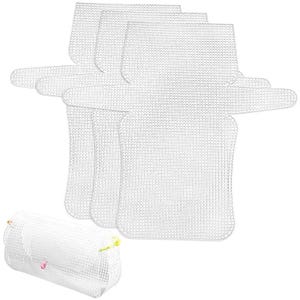 4-teilige Kunststoff-Mesh-Leinwand-Bettwäsche, Gitter-Häkelformen, DIY-Basis, Quiltzubehör, Nähnadel-Projekte Material, Teppich-Einhaken