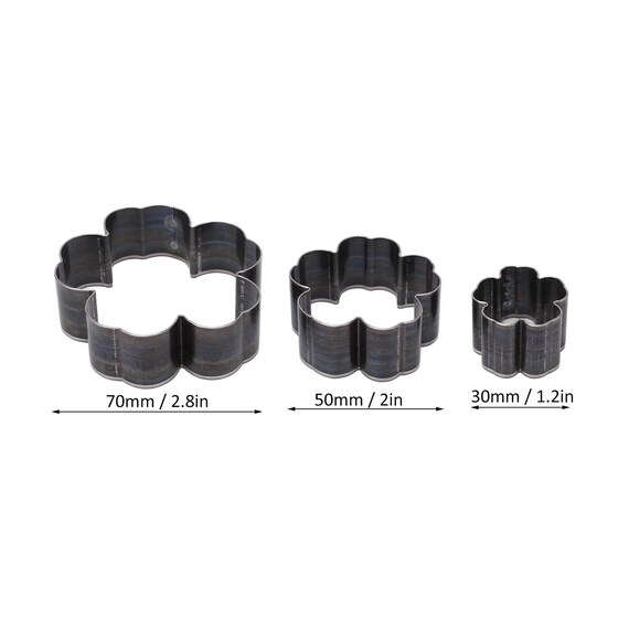 Flower Shaped Leather Cutter Hollow Dies Set Steel Die Punch Flower Shaped Hand Cut Alloy Handicrafts Hole Punch 40 30 40 Cutting For