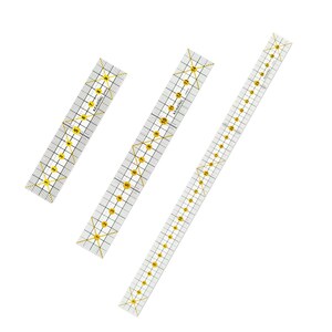 Reglas de medición, acrílico, varios tamaños, guía de acolchado, herramientas de costura, accesorios para patchwork, elementos básicos de bordado, kit de herramientas para cortar tela
