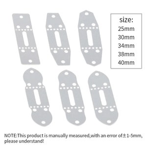 Leather Belt Punch Hole Template, 6pcs, PVC Plastic, Various Sizes ...