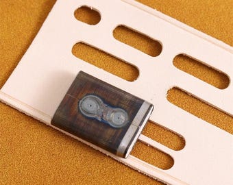 DIY Leathercraft Oval Punching Tool, Alloy Steel, Various Sizes, Flat Mouth Punch Tool, Metal Precision Hole Cutting Leather Project Punches