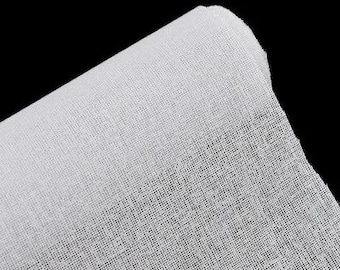 Iron-On Fusible Interfacing Fabric, Resin Bonded Sewing Lining, DIY Garment Bag Hats Patchwork Crafts stabilizer, Quilting Support Accessory