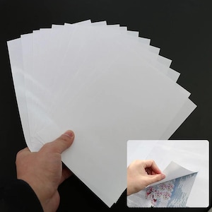 Diamant Malerei Trennpapier, 10/20 / 50 Stück, weißes Antihaft-Deckblatt, Handwerks-Schutzfolie, DIY-Kreuzstich-Kunstwerk, das Zubehör macht