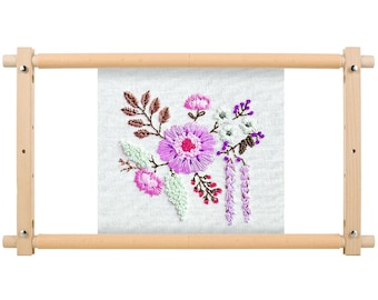 Embroidery Frame, 16Pcs, Beech Wood, Tapestry Scroll Making, DIY Cross Stitch Stands,  Needlepoint Kits, Workshops Sewing Artworks Accessory