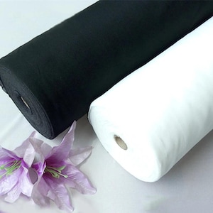 Entretela termoadhesiva, 5 m, ligera, no tejida, para planchar, para costura de prendas de vestir, acolchado, manualidades, estabilizador de bordado.
