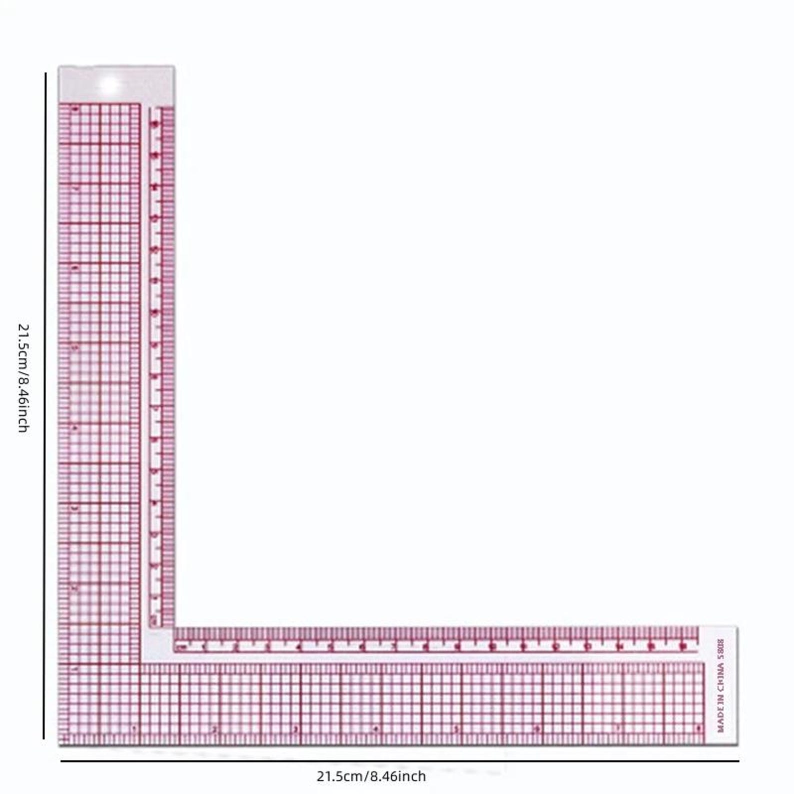 L-shaped Ruler, Plastic, Right Angle Square Measuring Tool, DIY ...