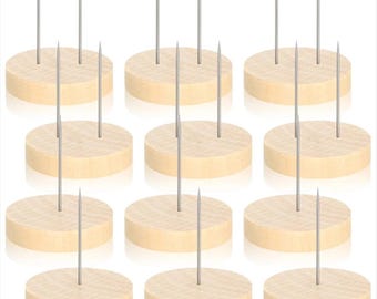 12 stücke Häkeln Puppen Ständer, Holz Basis Unterstützung, Rutschfeste Oberfläche Gefilzte Tier Spielzeug Display, Actionfiguren Halter, Home Decor Craft Zubehör
