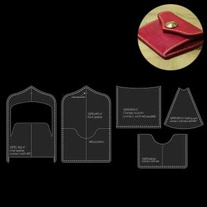 Buy DIY Leather Craft Universal Short Wallet Template Purse Stencil Pattern At Affordable Prices - Free Shipping, Real Reviews With Photos