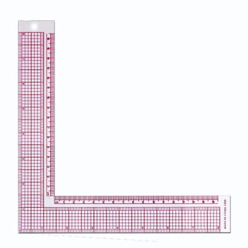 L-shaped Ruler, Plastic, Right Angle Square Measuring Tool, DIY ...