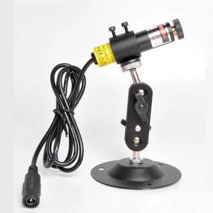 Nähmaschine Laser Positionsleuchte, Edelstahl, 100 MW Rot EU / US-Stecker, verstellbare Halterung Punkt / Linie / Kreuz Stoffschnittausrichtung