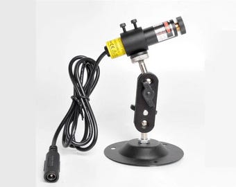 Nähmaschine Laser Positionsleuchte, Edelstahl, 100 MW Rot EU / US-Stecker, verstellbare Halterung Punkt / Linie / Kreuz Stoffschnittausrichtung