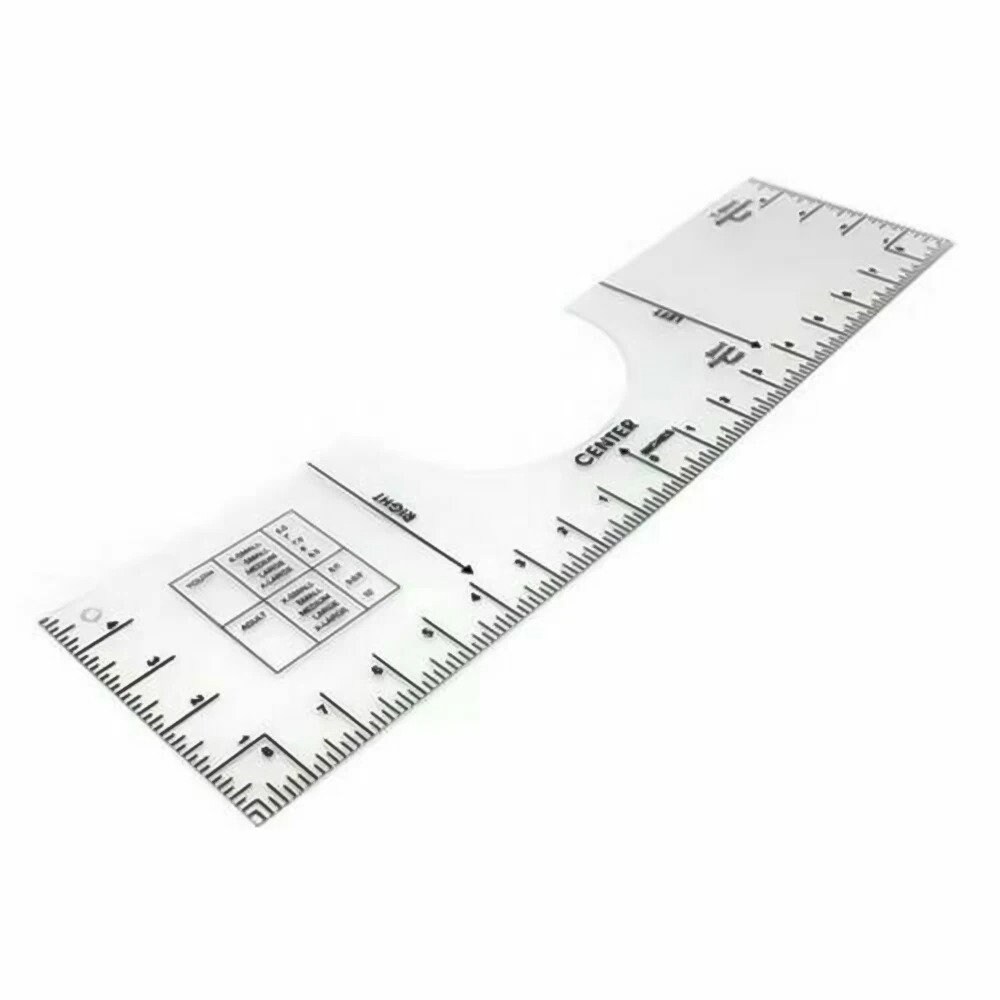 T-shirt Alignment Ruler, Centering Tool, Acrylic Shirt Placement ...