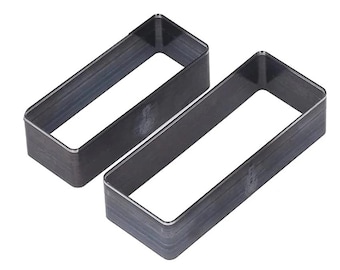 Leather Rectangle Cutting Die, 2Pcs, Steel, Different Sizes, Hole Hollow Punch Tools, DIY Leathercraft Wallet Phone Holster Cutter Templates