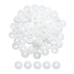 Doll Eye Gasket Washers, 100Pcs, Round Plastic, Various Sizes, Safety Backing, Nose Replacement Parts, DIY Plush Toy Making Teddy Bear Craft