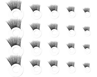 Doll Safety Eyelashes, 20Pcs, Plastic, Amigurumi Crafting Parts, Stuffed Plush Toy Making, Puppet Crochet Craft Eyelash Makeup Accessories,