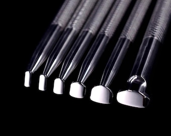 Leather Stamping Tools, 304 Stainless Steel, Various Sizes, Leathercrafts Carving, Smooth Bevelers, Sheridan Saddle Stamps, Pattern Printing