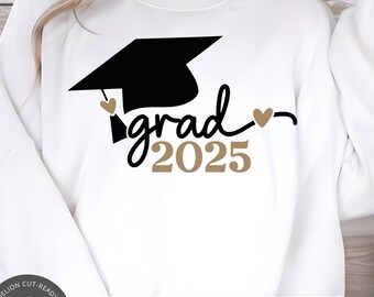 Archivo SVG de graduación 2024, archivo de corte de birrete de graduación (descarga digital)