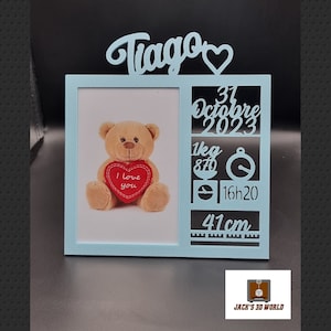Personalized birth frame