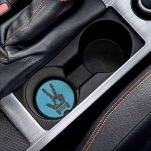 Jeep Duck Peace Sign Soapstone Car Coaster, Duck Duck Jeep Accessory, Vehicle Gift, Eco-Friendly Coaster, Fun Decor, Unique Jeep Accessories